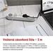 Predlžovací kábel 3 m / 5 zásuvky / s vypínačom / bielo-sivý / 1×USB-A + 1×USB-C / 1,5 mm2 8592920144992