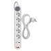 Predlžovací kábel 3 m / 5 zásuvky / s vypínačom / biely / 1×USB-A + 1×USB-C / 1,5 mm2 8592920132784