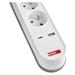 Predlžovací kábel 3 m / 5 zásuvky / s vypínačom / biely / 1×USB-A + 1×USB-C / 1,5 mm2 8592920132784
