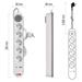 Predlžovací kábel 3 m / 5 zásuvky / s vypínačom / biely / 1×USB-A + 1×USB-C / 1,5 mm2 8592920132784