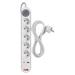 Predlžovací kábel 3 m / 5 zásuvky / s vypínačom / biely / 1×USB-A + 1×USB-C / 1,5 mm2 8592920132784