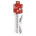Predlžovací kábel 3 m / 5 zásuvky / s vypínačom / biely / 1×USB-A + 1×USB-C / 1,5 mm2 8592920132784