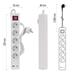 Predlžovací kábel 3 m / 5 zásuvky / s vypínačom / biely / 1×USB-A + 1×USB-C / 1,5 mm2 8592920132883