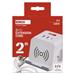 Predlžovací kábel - kocka 2 m / 2 zásuvky / biely / 2×USB-A + 1×USB-C+Qi / 1,5 mm2 8592920132807