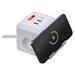 Predlžovací kábel - kocka 2 m / 2 zásuvky / biely / 2×USB-A + 1×USB-C+Qi / 1,5 mm2 8592920132807