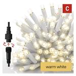Premium LED spojovacia reťaz biela – cencúle, 3 m, vonkajšia, teplá biela 8592920159811