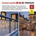 Premium LED spojovacia reťaz čierna – cencúle, 3 m, vonkajšia, teplá biela 8592920159910
