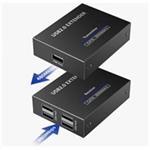 PREMIUMCORD 4-port USB 2.0 extender po Cat5/Cat5e/Cat6 do 150m kuext3