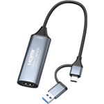PREMIUMCORD 4K@60Hz HDMI capture/grabber pro záznam Video/Audio signálu do počítače s konektorem USB3.0 a USB-C ku2grab9