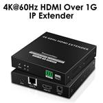 PremiumCord 4K@60Hz HDMI nekompresovaný extender na 120m přes LAN, over IP khext120-10