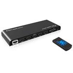 PremiumCord 4Kx2K@60Hz HDMI 2.0 switch 5:1 HDR, RS232 s dálkovým ovladačem khswit51a
