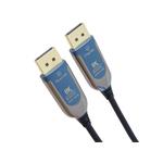 PremiumCord 8K Optický DisplayPort 1.4 přípojný kabel M/M, zlacené konekt. 30m kport12-30