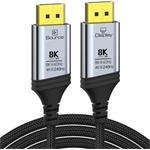 PremiumCord 8K Optický DisplayPort 1.4 přípojný kabel M/M, zlacené zastříknuté konektory, 20m kport14-20