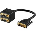 PREMIUMCORD Adapter DVI-D (24+1) male => 2x DVI-D (24+1) female kpdva-5