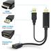 PremiumCord adaptér HDMI to DisplayPort Male/Female s napájením z USB kportad09