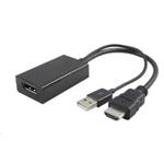 PremiumCord adaptér HDMI to DisplayPort Male/Female s napájením z USB kportad09