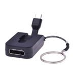 PREMIUMCORD Adaptér USB 3.1 Typ-C male na DisplayPort female,zasunovací kabel a kroužek na klíče ku31dp05