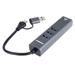 PremiumCord Adaptér USB-C a USB-A na Gigabit 10/100/1000Mbps + 3x USB 3.2 konektor ku31ether06