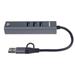 PremiumCord Adaptér USB-C a USB-A na Gigabit 10/100/1000Mbps + 3x USB 3.2 konektor ku31ether06