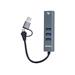 PremiumCord Adaptér USB-C a USB-A na Gigabit 10/100/1000Mbps + 3x USB 3.2 konektor ku31ether06