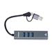 PremiumCord Adaptér USB-C a USB-A na Gigabit 10/100/1000Mbps + 3x USB 3.2 konektor ku31ether06