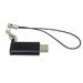PremiumCord Adaptér USB-C konektor female - USB 2.0 Micro-B/male, černý s očkem na zavěšení