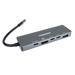 PremiumCord Adaptér USB-C na 4K@60Hz HDMI + 10G USB3.2 A + 10G 2x USB-C + PD ku31dock21
