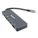 PremiumCord Adaptér USB-C na 4K@60Hz HDMI + 10G USB3.2 A + 10G 2x USB-C + PD ku31dock21