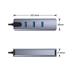 PremiumCord Adapter USB-C na Gigabit 10/100/1000Mbps + 3x USB3.2 konektor ku31ether05