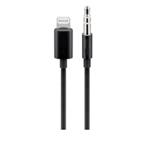 PREMIUMCORD Apple Lightning audio redukční kabel na 3.5 mm stereo jack, 1 m, černý kipod50