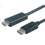 PremiumCord DisplayPort 1.2 na HDMI 2.0 kabel pro rozlišení 4Kx2K@60Hz, 2m kportadk04-02