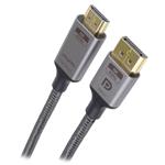 PremiumCord DisplayPort 1.4 na HDMI2.1 kabel pro rozlišení 8K@60Hz,4K@144Hz, 2m kportadk05-02
