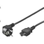 PremiumCord - Elektrický kabel - CEE 7/7 (M) úhlový do IEC 60320 C5 - AC 230 V - 10 A - 1 m - černá KPSPT1