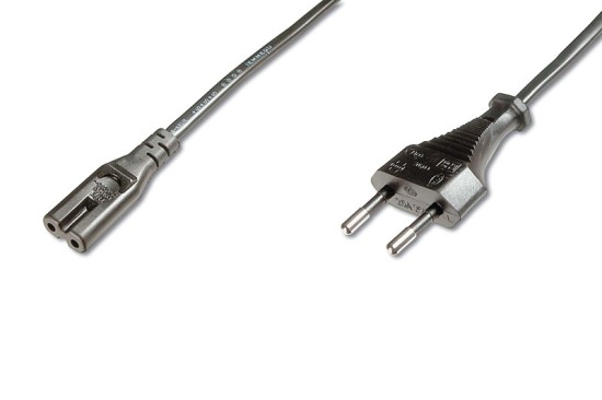 PremiumCord - Elektrický kabel - Eurozástrčka (M) do IEC 60320 C7 - AC 230 V - 2 m - černá