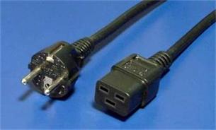 PremiumCord - Elektrický kabel - IEC 60320 C19 do CEE 7/7 (M) - AC 230 V - 3 m - černá KPSPA