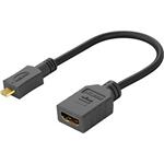 PremiumCord Flexi adaptér HDMI Typ A samice - micro HDMI Typ D samec pro ohebné zapojení kphdma-35