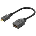 PremiumCord Flexi adaptér HDMI Typ A samice - micro HDMI Typ D samec pro ohebné zapojení kphdma-35