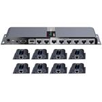 PremiumCord HDMI 1-8 splitter+extender po CAT6/6a/7, FULL HD, 3D khsplit8g