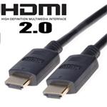 PremiumCord HDMI 2.0 High Speed + Ethernet kabel, zlacené konektory, 0,5m kphdm2-05