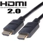 PremiumCord HDMI 2.0 High Speed + Ethernet kabel, zlacené konektory, 1,5m kphdm2-015