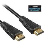 PremiumCord HDMI High Speed + Ethernet kabel, zlacené konektory, 5m KPHDME5