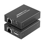 PremiumCord HDMI KVM extender 4K a FULL HD 1080p na 70m s přenosem USB khext70-8