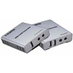 PremiumCord HDMI KVM extender s 2xUSB na 60m s audiem přes jeden kabel Cat5/6 khext60-8