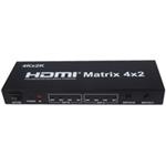 PremiumCord HDMI matrix switch 4:2,s audiem, rozlišení 4Kx2K khswit42b