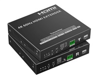 PremiumCord HDMI Nekompresovaný extender na 80m přes 10G LAN, 4K@60Hz, over IP khext120-12