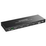 PREMIUMCORD HDMI switch, 4K@60Hz HDMI2.0 KVM 4:1, s dálkovým ovladačem khswit41e