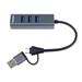 PremiumCord Hub 5G SuperSpeed, USB-C a USB-A na 4x USB-A 3.2 Gen 1 ku31hub13