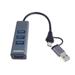 PremiumCord Hub 5G SuperSpeed, USB-C a USB-A na 4x USB-A 3.2 Gen 1 ku31hub13