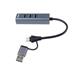 PremiumCord Hub 5G SuperSpeed, USB-C a USB-A na 4x USB-A 3.2 Gen 1 ku31hub13