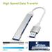 PremiumCord Hub USB3.2 A na USB3.2 A + 3x USB2.0 A, SuperSpeed 5Gbps, hliníkové púzdro ku3hub4a